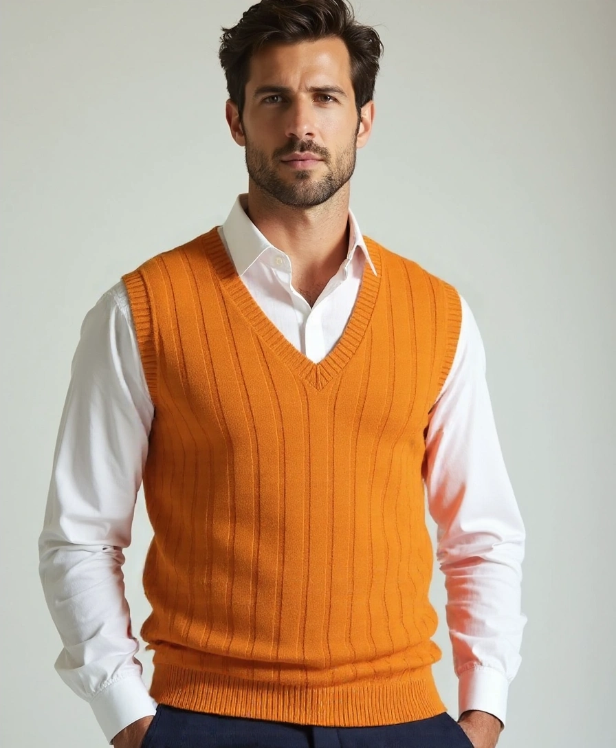 100% Merino Wool Pullover Sweater Vest - Celerra