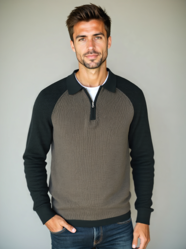 Raglan Quarter Zip Sweater - Celerra