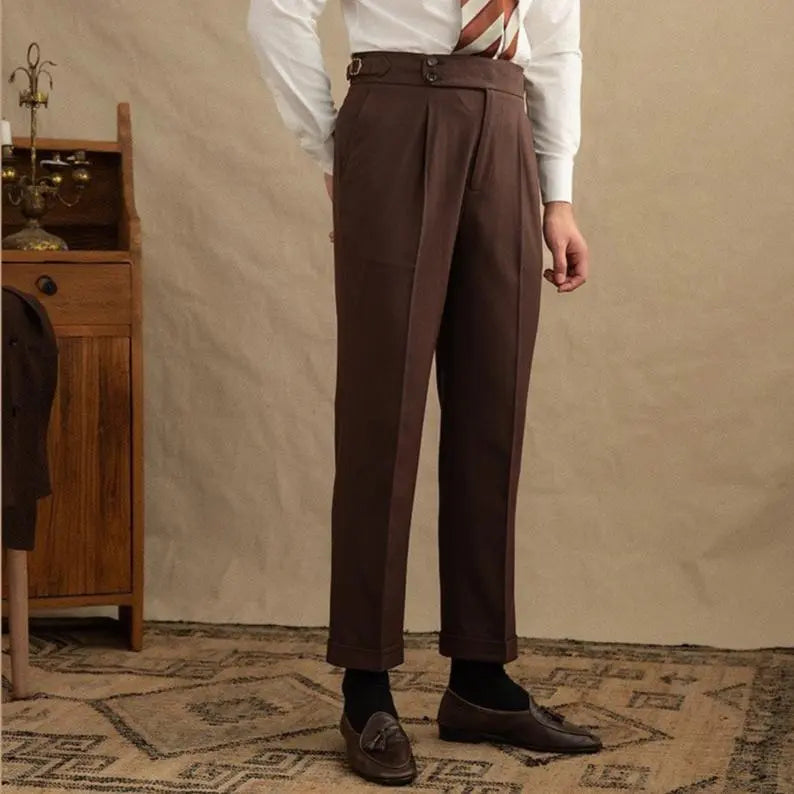 Dark Brown Garbadine Suit (Jacket + Trousers)